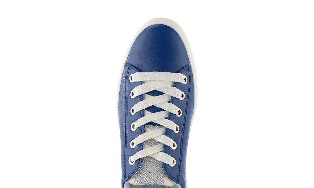 Ara - Courtyard Lace-Up Trainer Cobalt