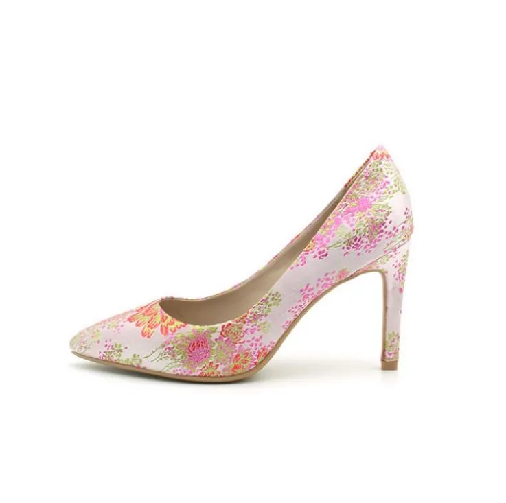 Chinese Style Embroidery High Heeled Women Heels