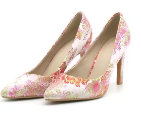 Chinese Style Embroidery High Heeled Women Heels