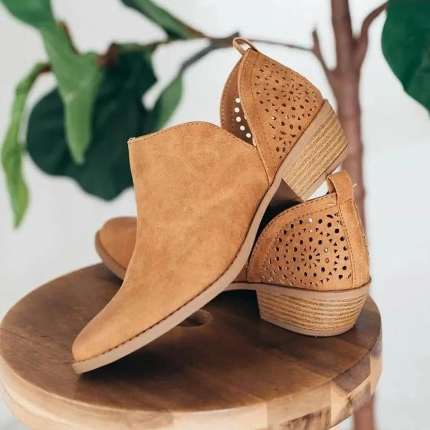 Cowboy Boots for Women Western Classic Slip On Heel Shoes Ankle Boots for Women Fashion Comfortable Short Womens Boots