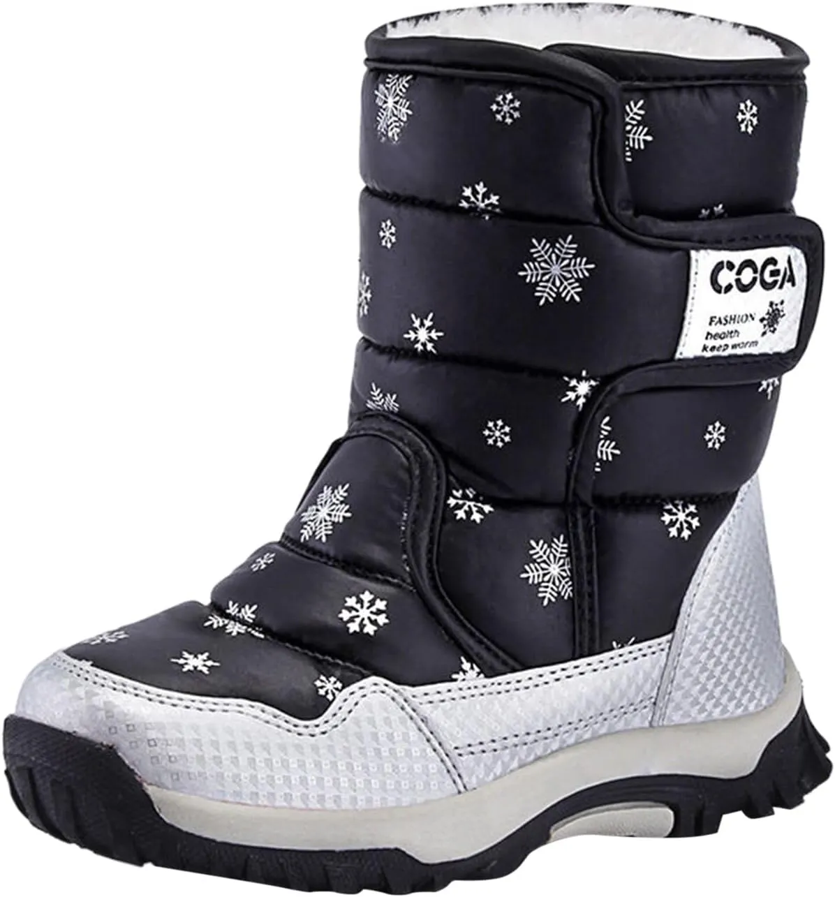DIYCAM Toddler Boys Girls Snow Boots, Winter Insulated Outdoor Boots for Kids Boys Girls Winter Snow Boots Outdoor Non Slip Walking Shoes Cold Weather Hiking Boots Winter Baby Shoes