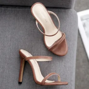 Double Strap Stiletto High Heels