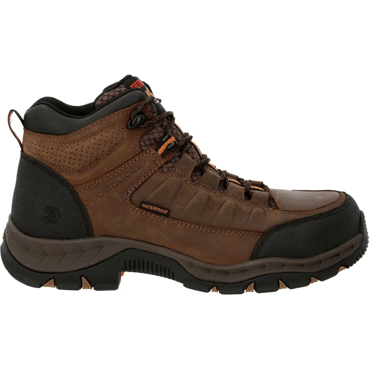 Durango Renegade Xp 5" Men's Timber Brown Alloy Toe Waterproof Hiker Boots Ddb0363 In Rodeo Tan