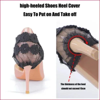 Elastic Lace Heels Support for High Heels in Multiple Colors