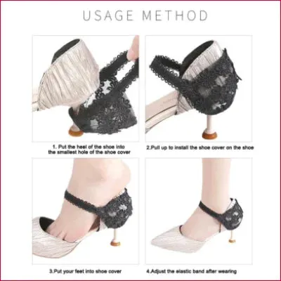 Elastic Lace Heels Support for High Heels in Multiple Colors