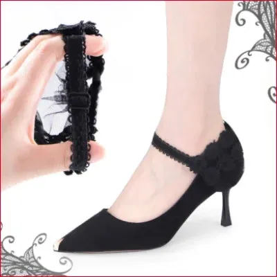Elastic Lace Heels Support for High Heels in Multiple Colors