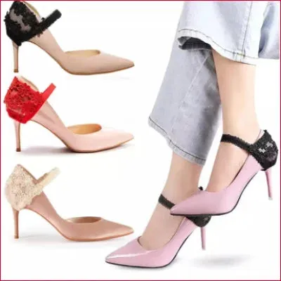 Elastic Lace Heels Support for High Heels in Multiple Colors