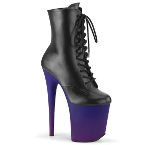 FLAMINGO-1020BP Ombre Platform Ankle High Exotic Dancer Boot