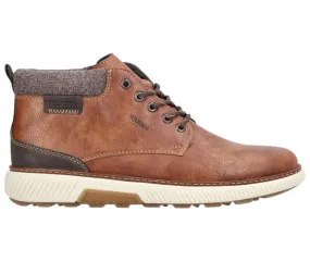 Ghete casual, barbati, RIEKER, B3330-25 maro, piele ecologica
