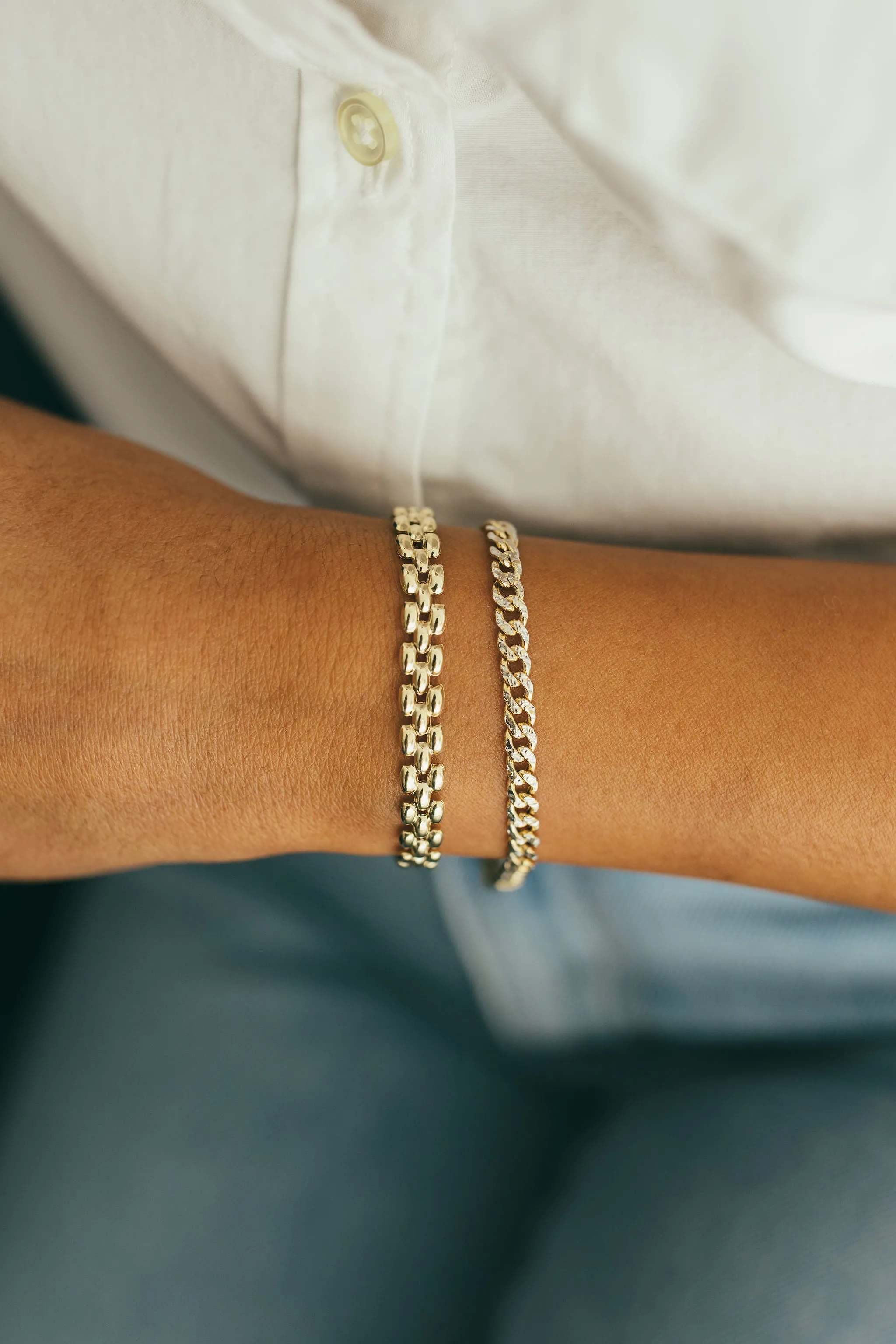 Gold Panther Bracelet
