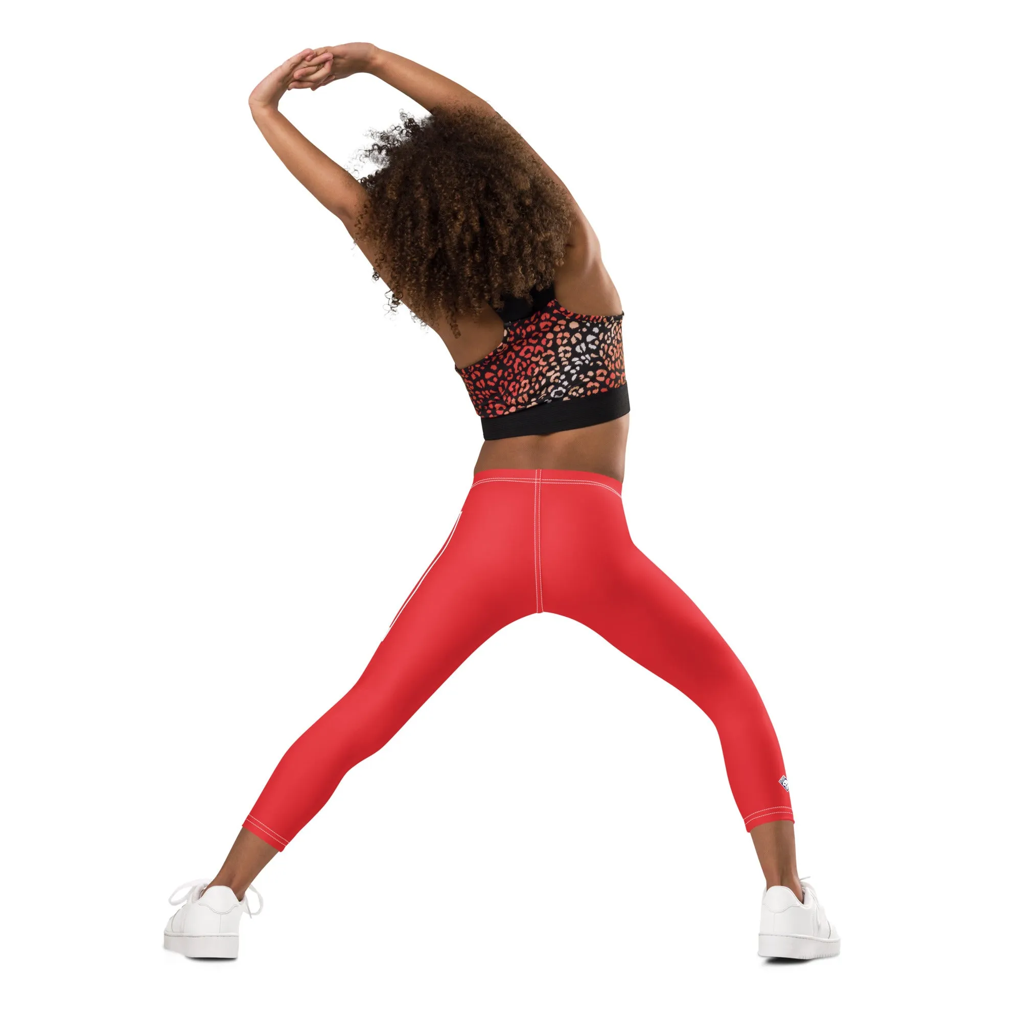 Kids' Girls Yoga Pants Workout Leggings Jiu-Jitsu 001 - Scarlet