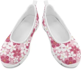 Ladies Slip on Loafer Shoes Womens Flats Shoes Ballet Pregnant Women Work Casual Comfortable White Sole