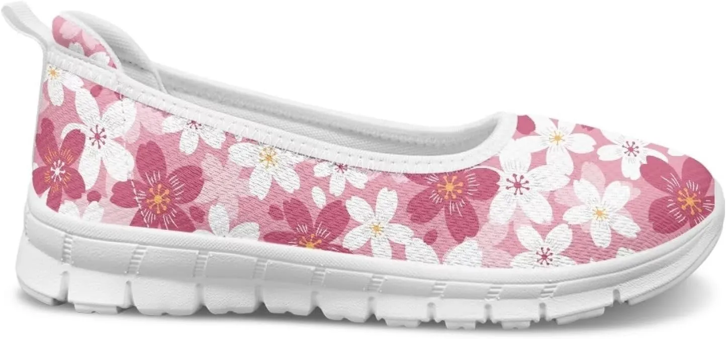 Ladies Slip on Loafer Shoes Womens Flats Shoes Ballet Pregnant Women Work Casual Comfortable White Sole