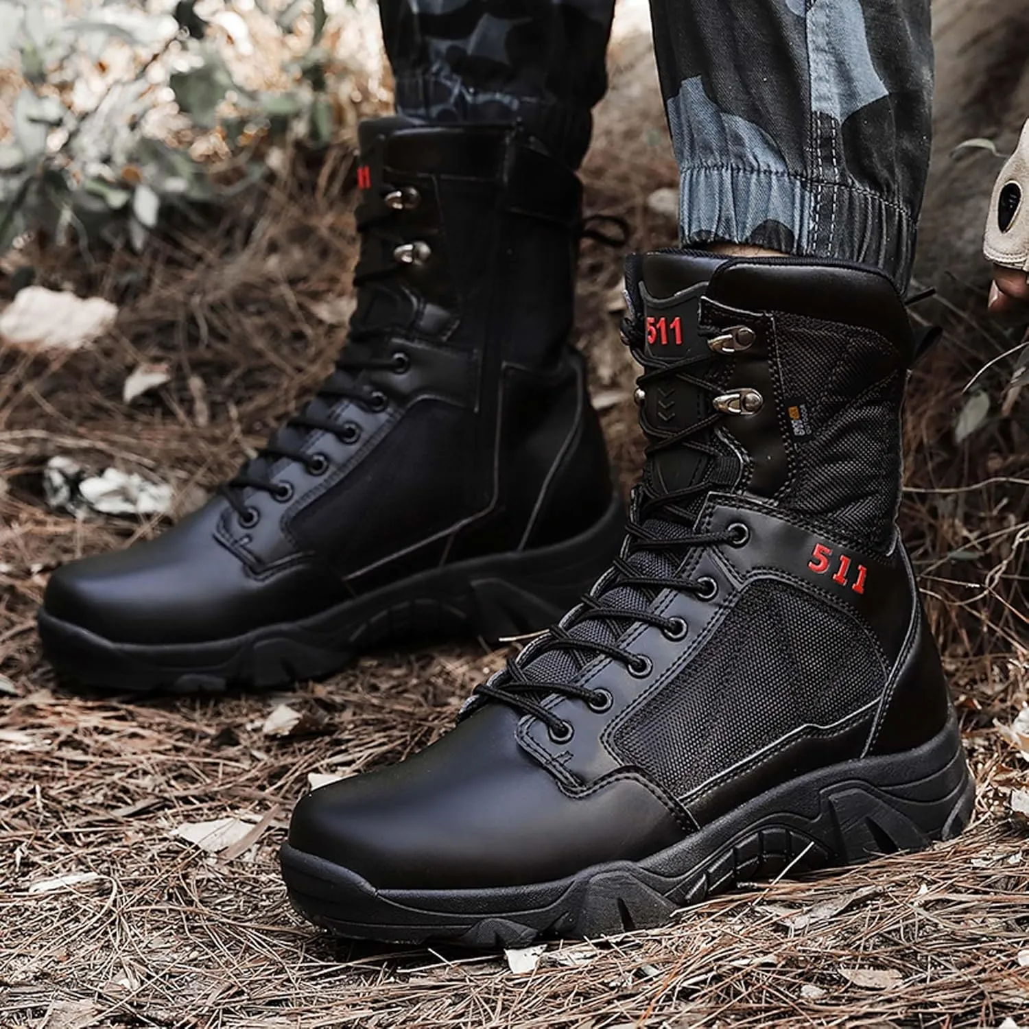Large size field training, battlefield training, military boots, combat boots, snow boots, men's shoes