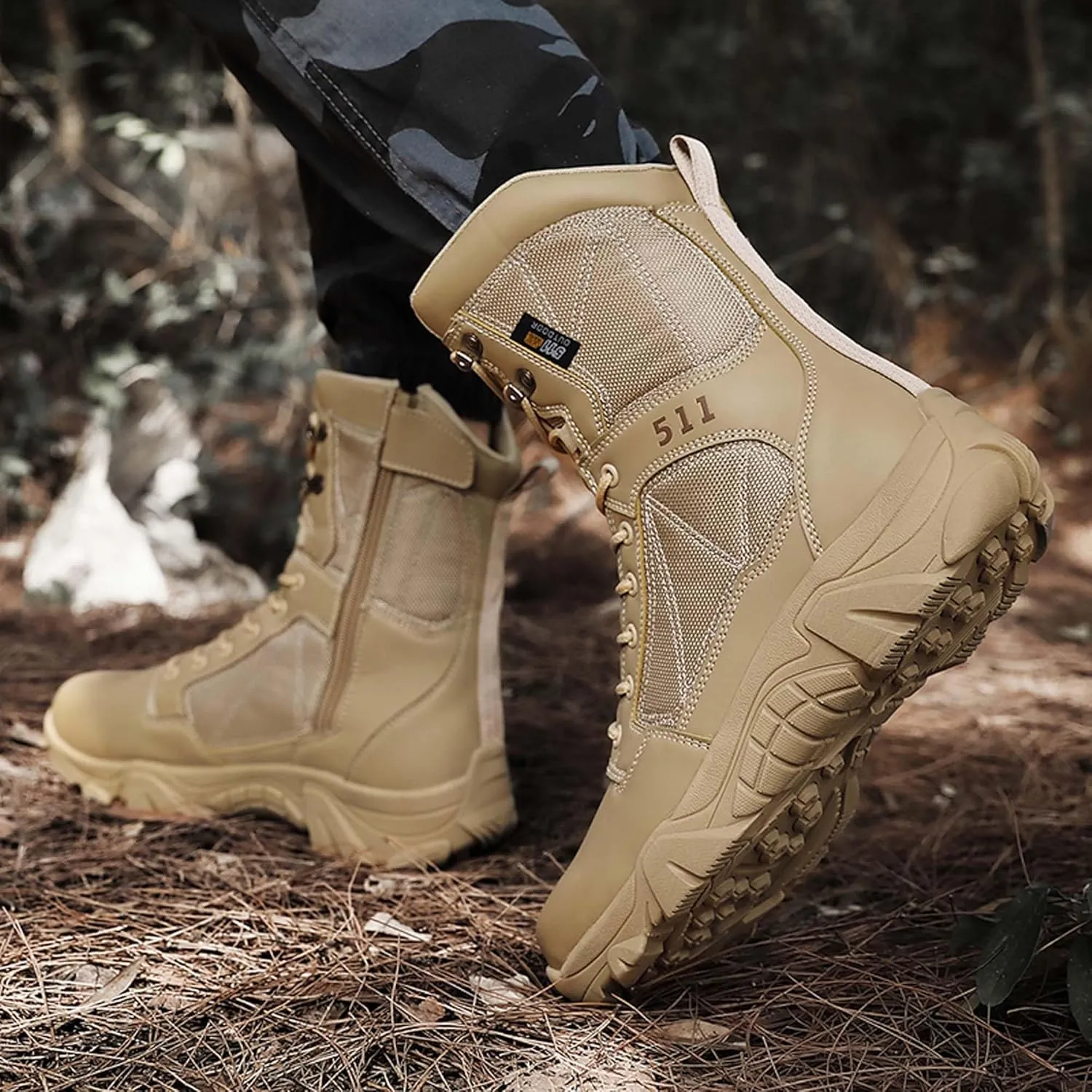 Large size field training, battlefield training, military boots, combat boots, snow boots, men's shoes