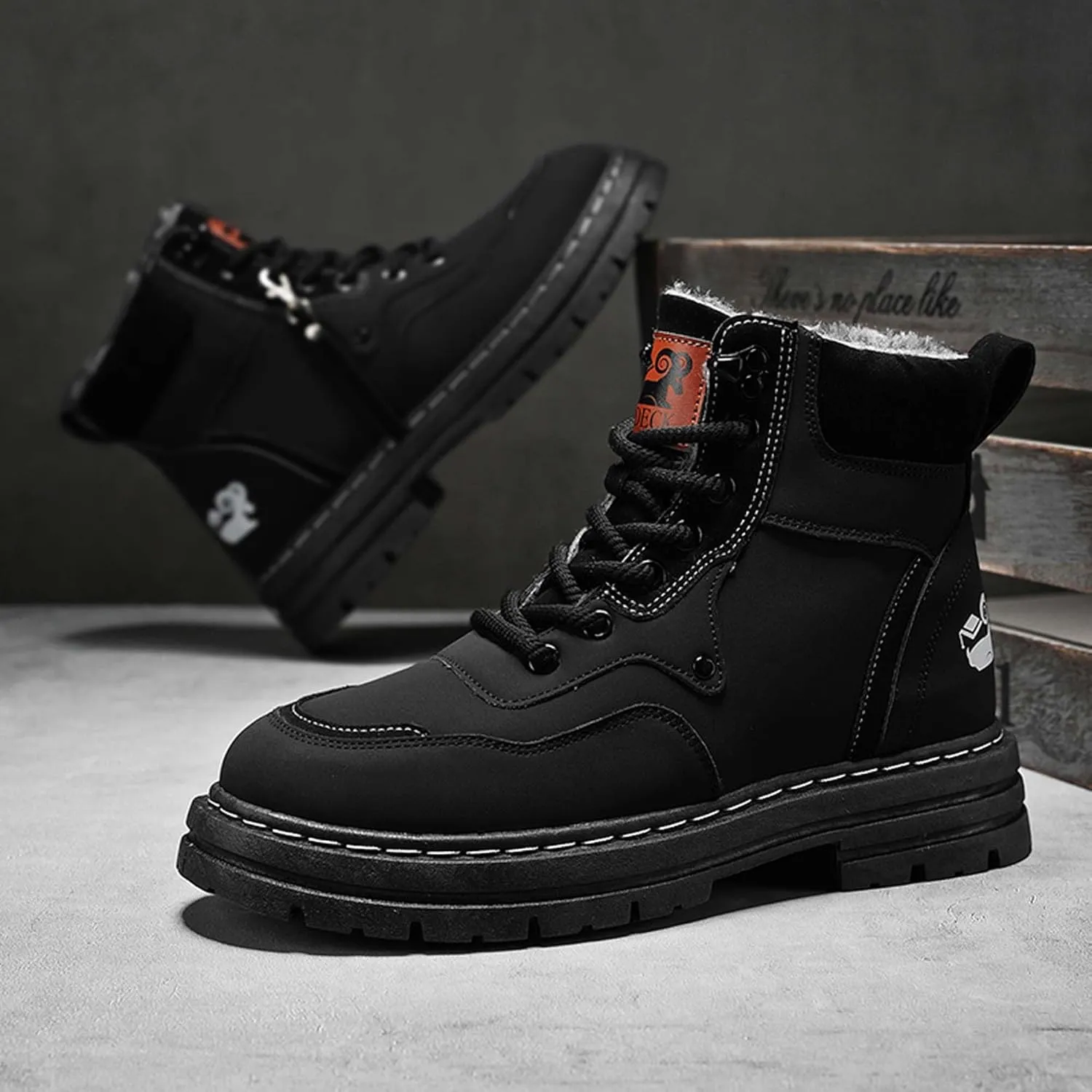 Large size snow boots, cotton shoes, men's outdoor field training, battlefield training, military boots