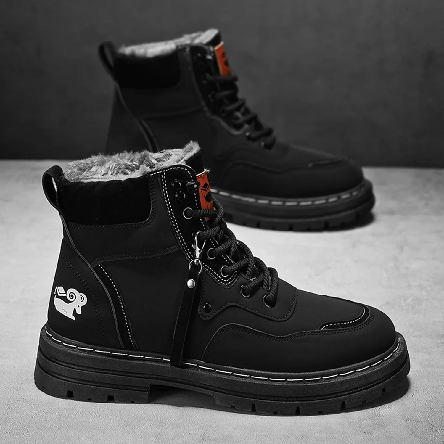 Large size snow boots, cotton shoes, men's outdoor field training, battlefield training, military boots