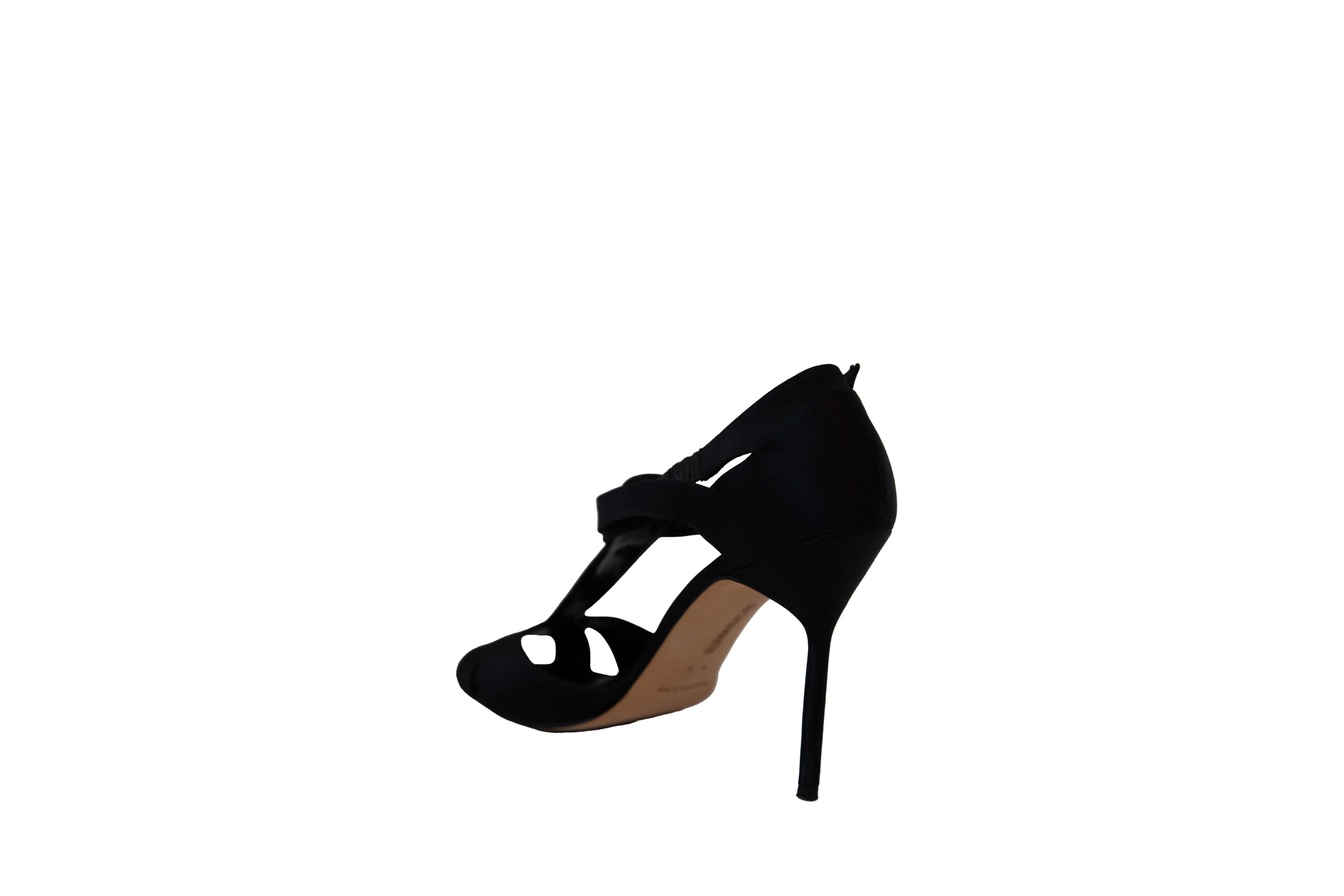 Manolo Blahnik Black Strappy Heels