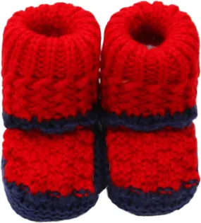 Newborn Knit Booties Soft Baby Boots for Infant Boys Girls No-Slip Soft First Walking Shoes Home Indoor Sock Shoes Infant Snow Boots