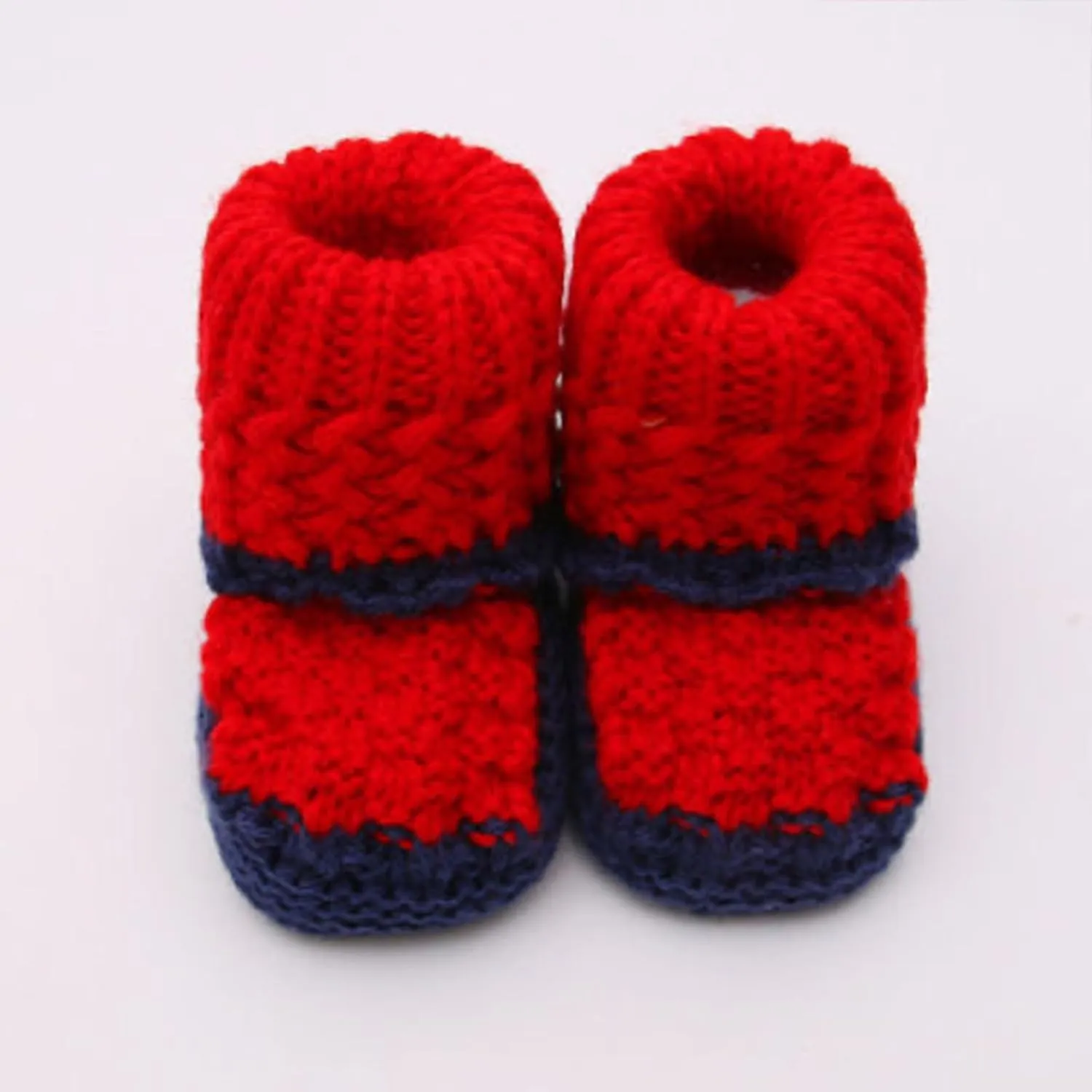 Newborn Knit Booties Soft Baby Boots for Infant Boys Girls No-Slip Soft First Walking Shoes Home Indoor Sock Shoes Infant Snow Boots