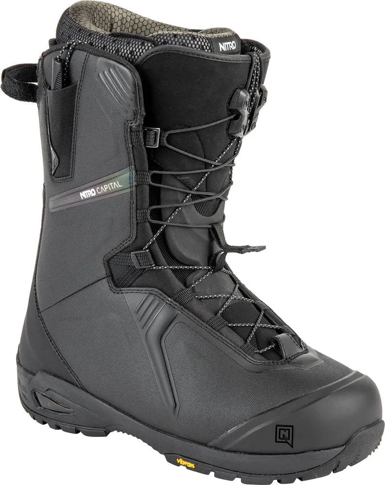 Nitro Capital TLS Snowboard Boots in Black and Iridium 2024