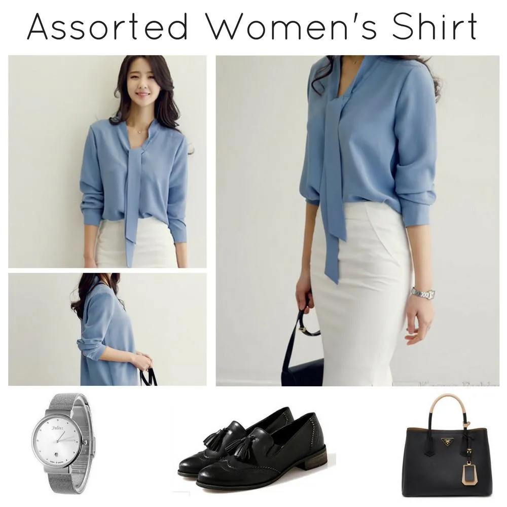 Shoppy Assorted Women's Casual Office Shirt Blouse