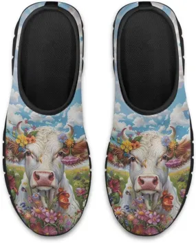 Slip On Walking Shoes for Women Art Painted Laofers Womens Casual Travel Flat Shoes Trendy Dressy Shoe