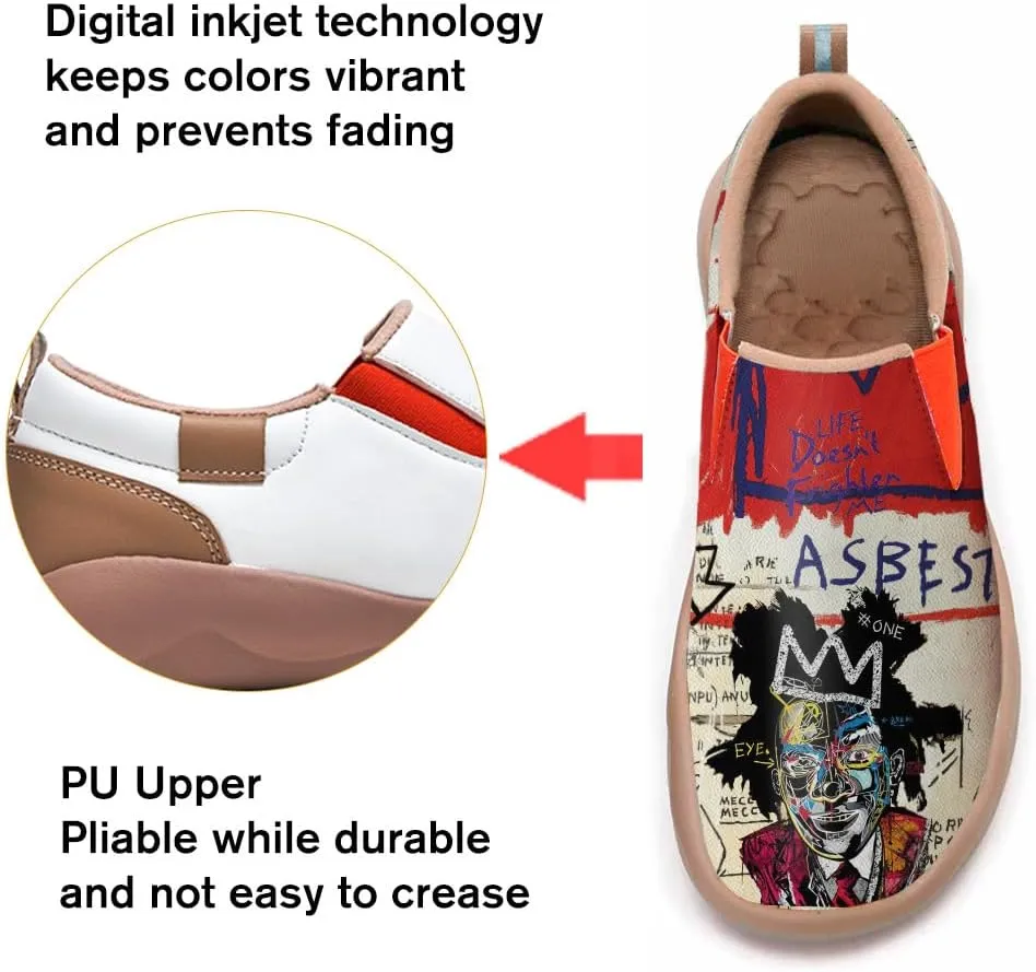 Women's Painted Travel Shoes Casual Slip On Comfortable Walking Loafers