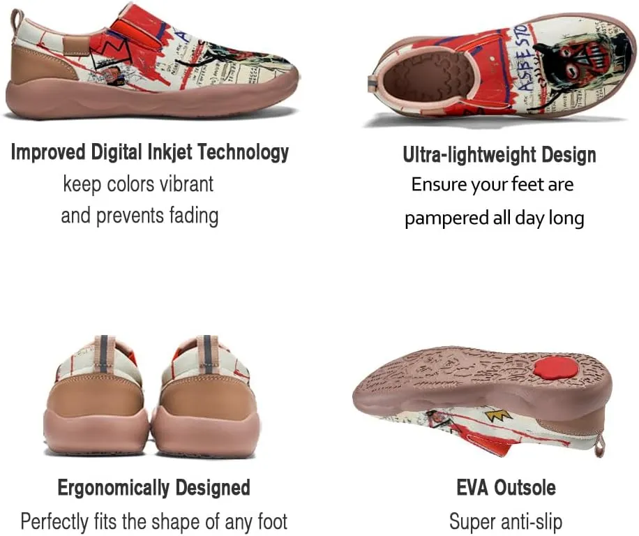 Women's Painted Travel Shoes Casual Slip On Comfortable Walking Loafers