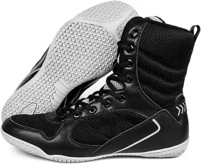 Wrestling Shoes Boxing Boots for Men Pro Fighting Boots and Training Workout Shoes Breathable Fighting Sports Training Footwear